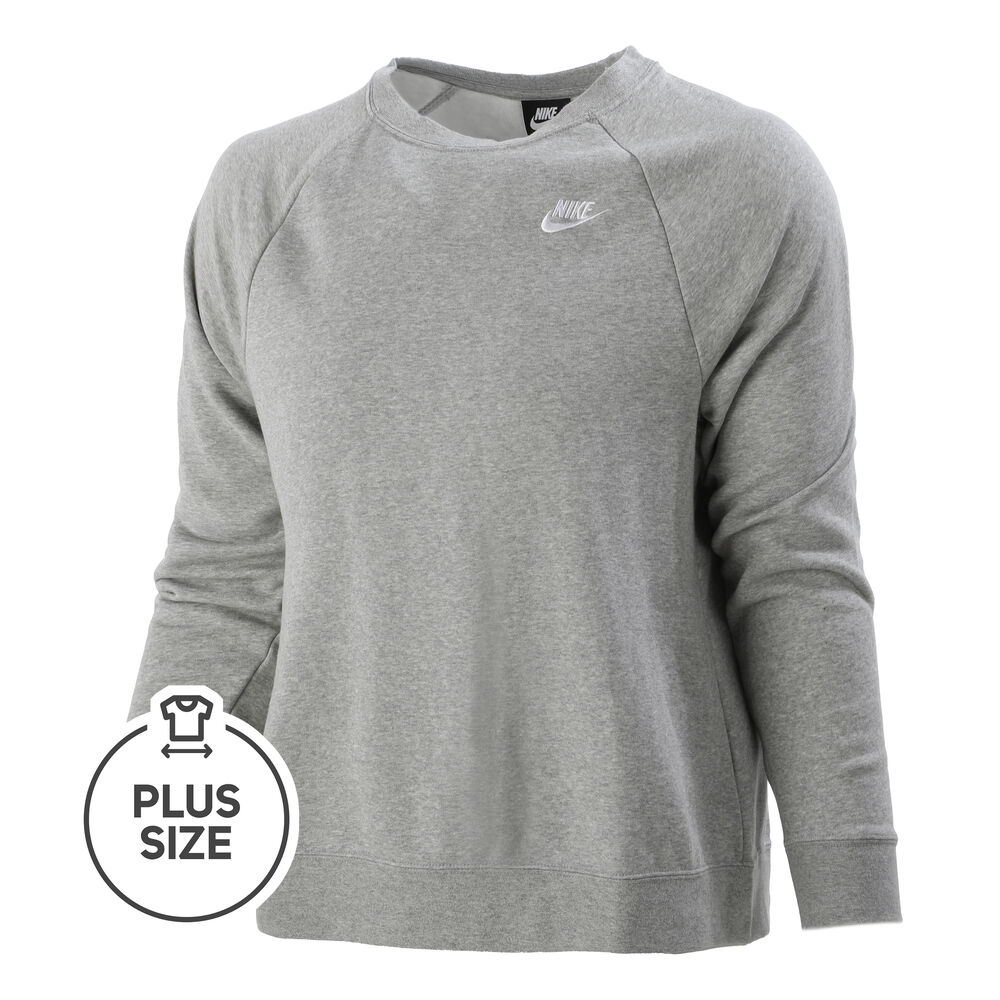 Nike Sportswear Essential Crew Plus Size Sweat-shirt Femmes - Gris , Blanc