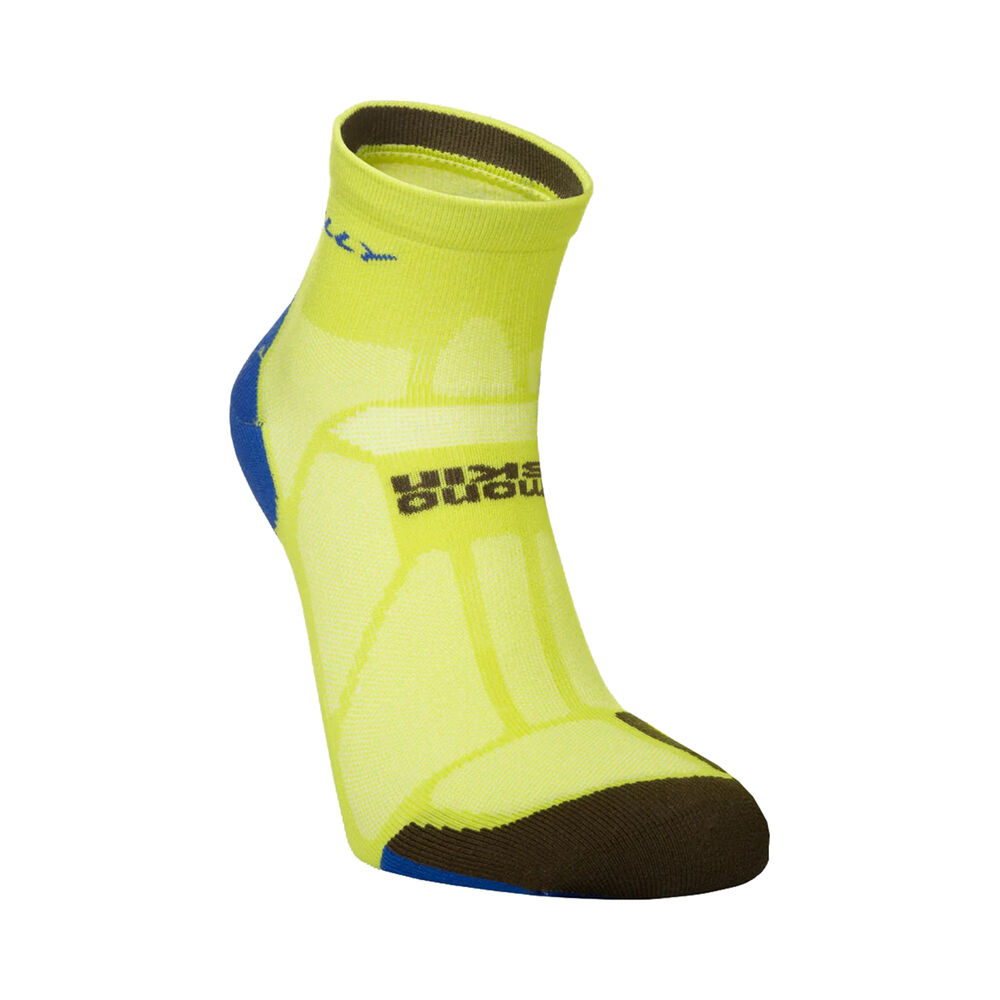 Hilly Marathon Fresh Anklet Minimum Cushioning Chaussettes De Running - Jaune , Bleu