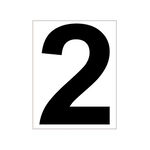 Équipement court de tennis Tegra Tegra Platzziffer 2 Schild-Blanc,Noir