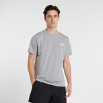 Vêtements New Balance New Balance Short Sleeve T-shirt Hommes-Gris