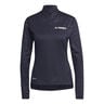 Multi Half-Zip Haut manches longues Femmes - bleu foncé, 