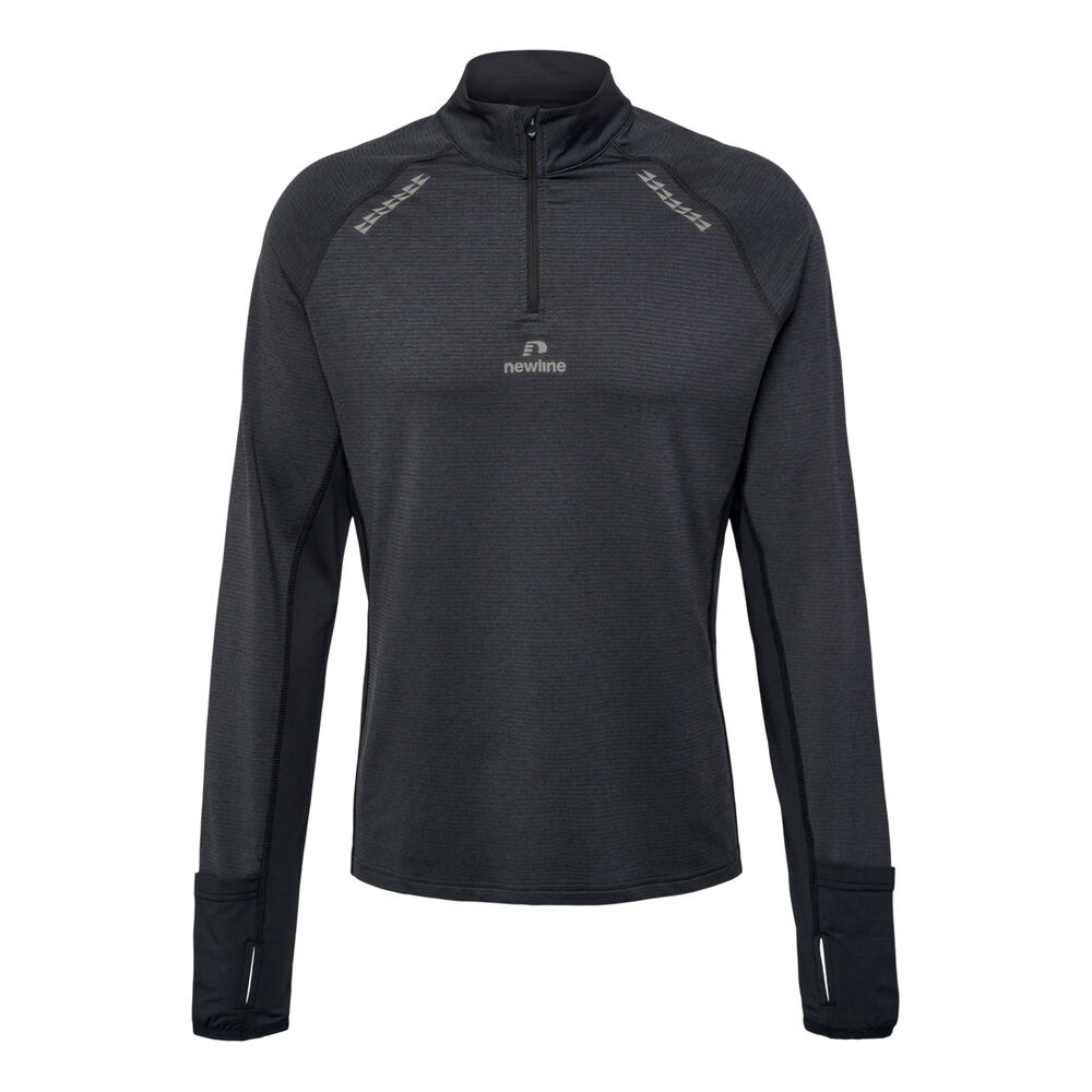 Newline Mesa Half-Zip Top De Course Hommes - Noir