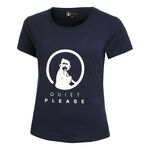 Vêtements Quiet Please Quiet Please Baseline Logo T-shirt Femmes - bleu foncé, 