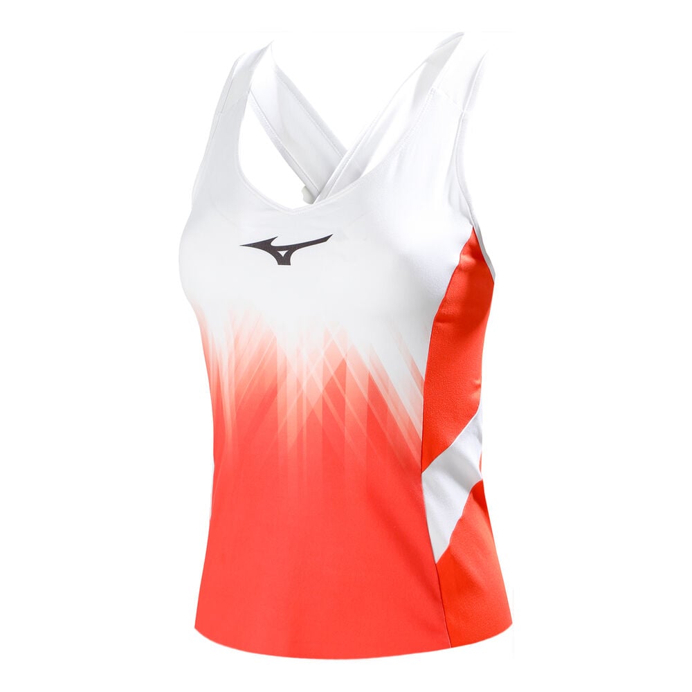Mizuno Printed Femmes - Blanc , Corail