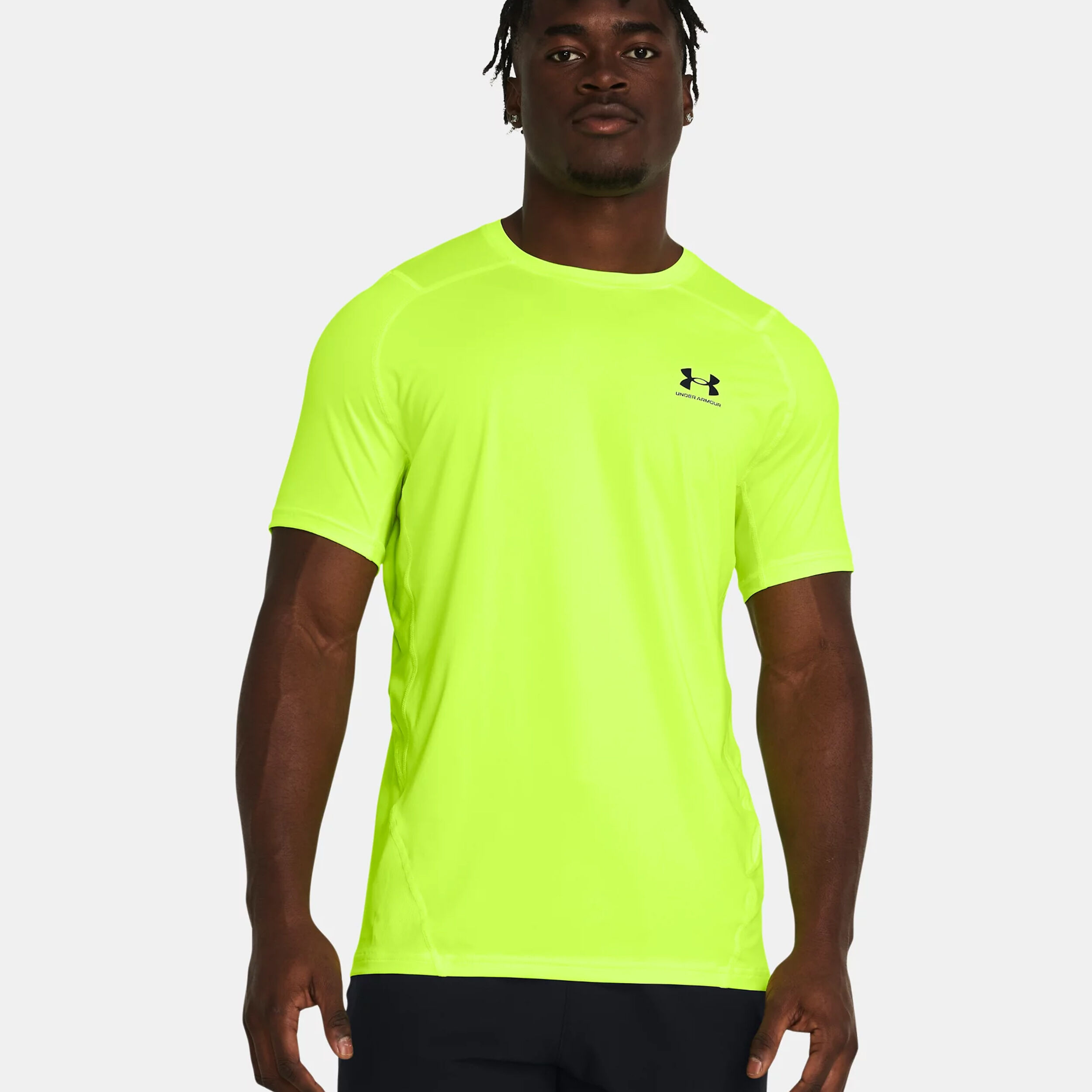 Buy Under Armour Heatgear Fitted T shirt Hommes Vert online Tennis Point FR