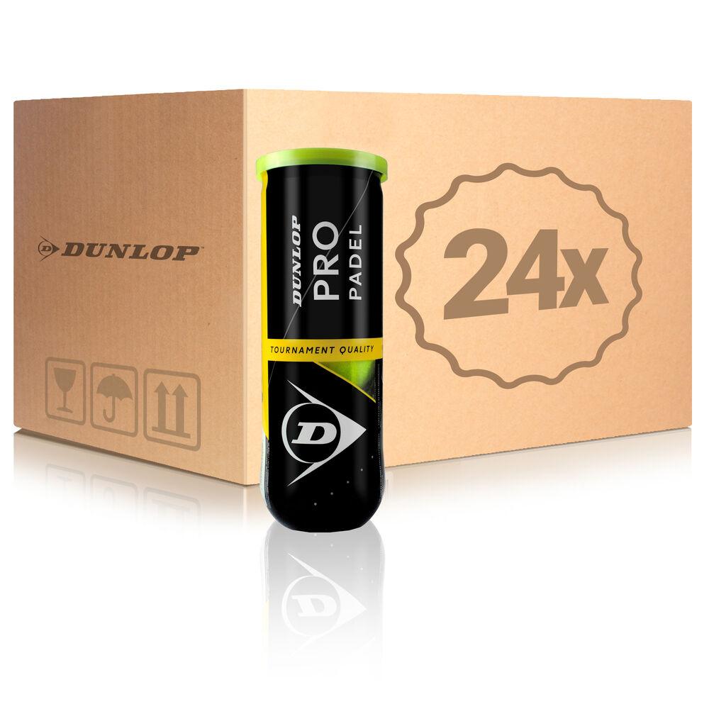 Dunlop Pro Padel 24 Tubes De 3 En Carton