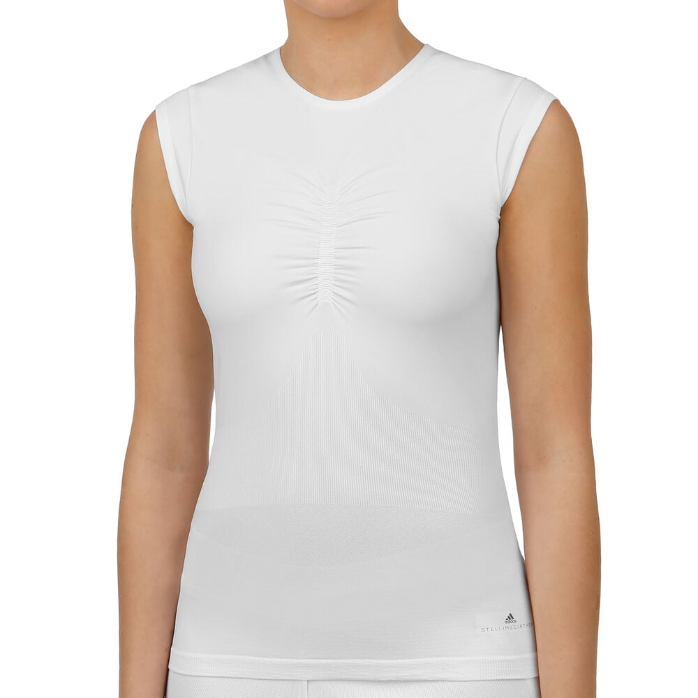 adidas Stella McCartney Barricade T-shirt Femmes - Blanc , Gris Clair