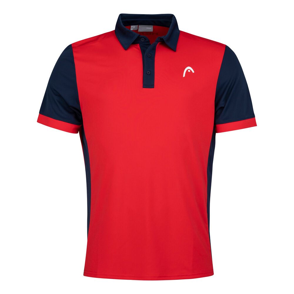 HEAD Davies Polo Hommes - Rouge , Bleu Foncé