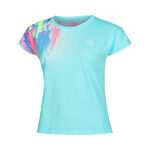 Vêtements BIDI BADU BIDI BADU Melbourne 2024 Junior Capsleeve T-shirt Filles - turquoise, multicouleur