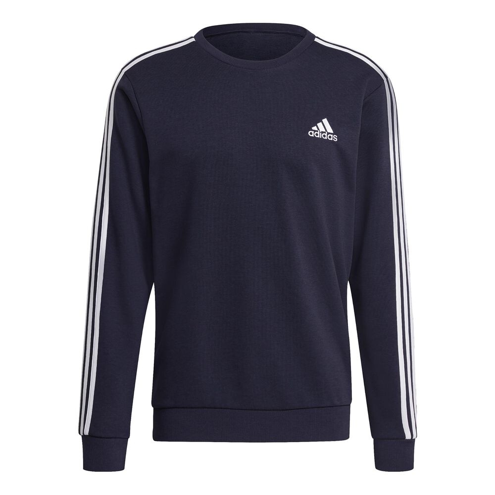 adidas 3-Stripes French Terry Sweat-shirt Hommes - Bleu Foncé , Blanc