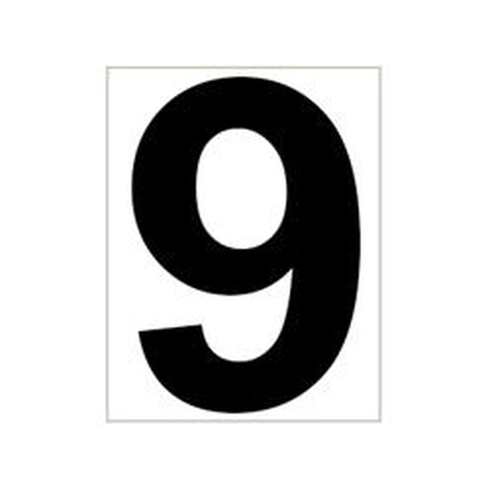 Tegra Platzziffer 9 Schild - Blanc , Noir