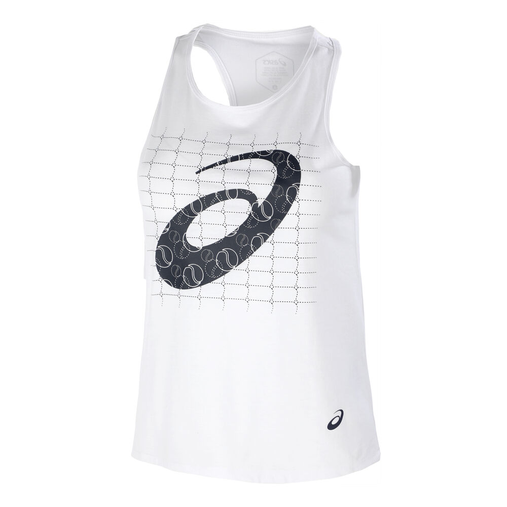 Asics Débardeur Tank Top Femmes - Blanc , Bleu Foncé
