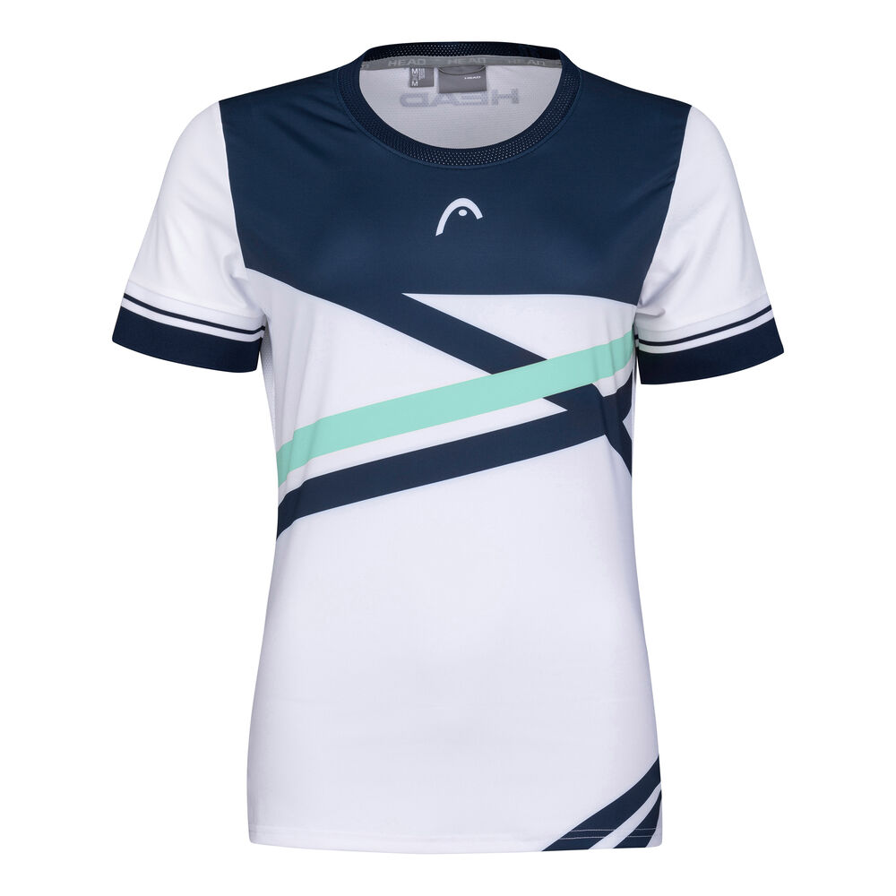 HEAD Performance T-shirt Femmes - Blanc , Bleu Foncé