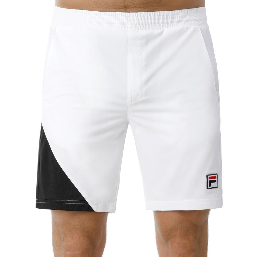 Fila Nicolas Shorts Hommes - Blanc , Noir