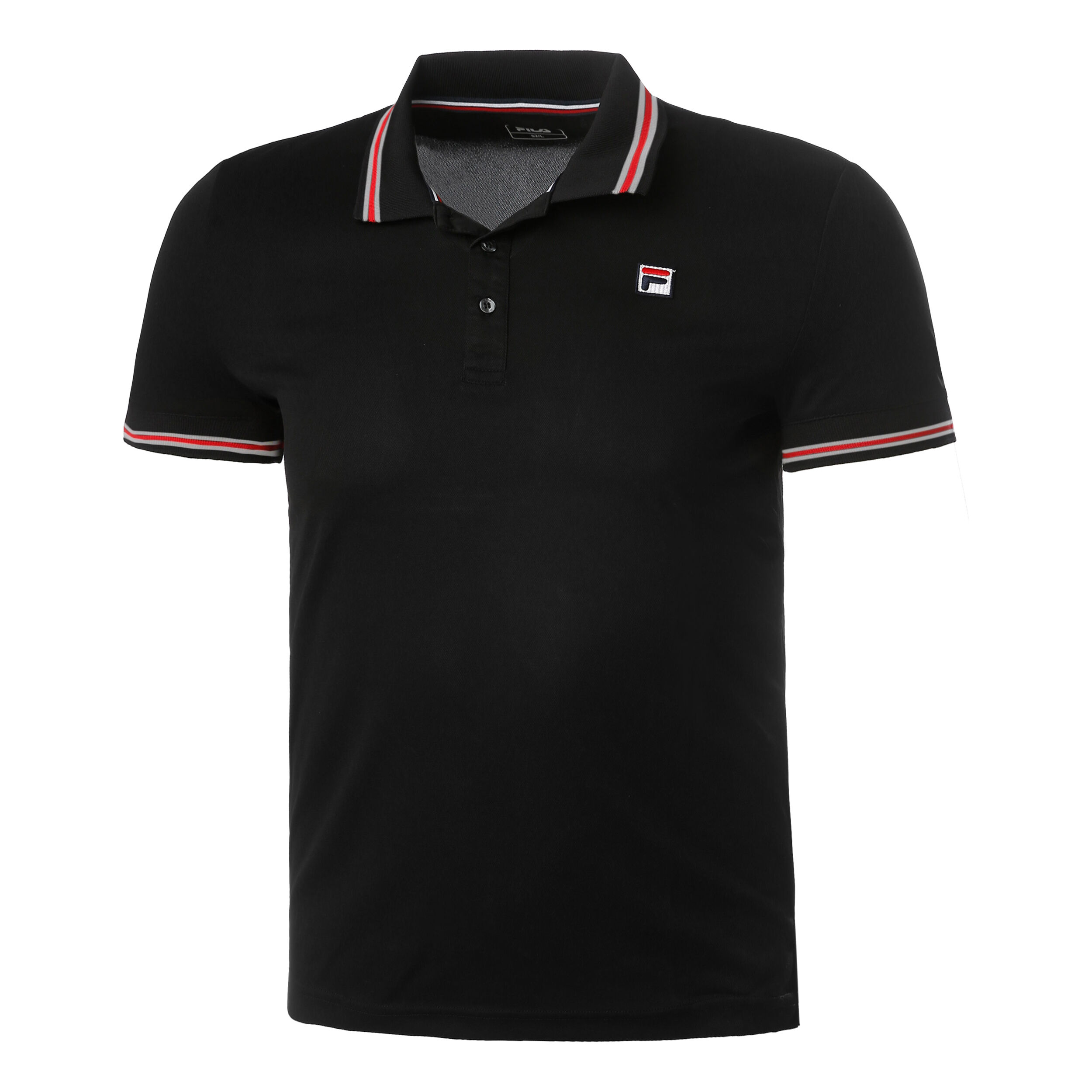 Buy Fila Piro Polo Hommes Noir Rouge online Tennis Point FR