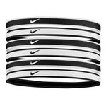 V&ecirc;tements Nike Nike Swoosh Sport Tipped Bandeau Pack De 6-Blanc,Noir