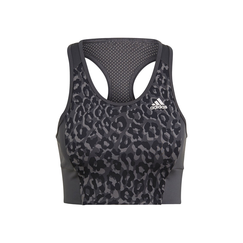 adidas Leo Soutien-gorge Sport Femmes - Gris Foncé, Noir