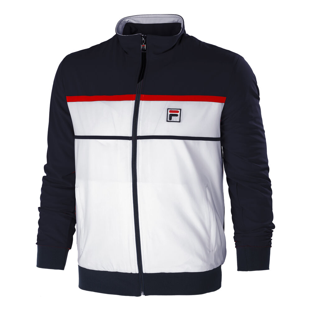 Fila Max Veste De Survêtement Hommes - Blanc , Bleu Foncé