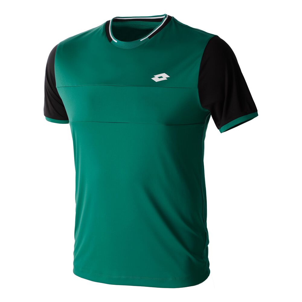 Lotto Top Ten II BCK PL T-shirt Hommes - Vert Foncé , Noir