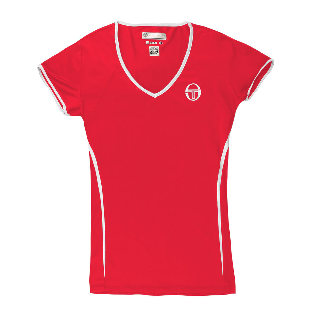Sergio Tacchini Eva T-shirt Femmes - Rouge , Blanc