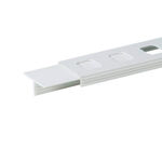 Équipement court de tennis Tegra Tegra Tigerband Ligne De Tennis 5cm Remplacement-Blanc
