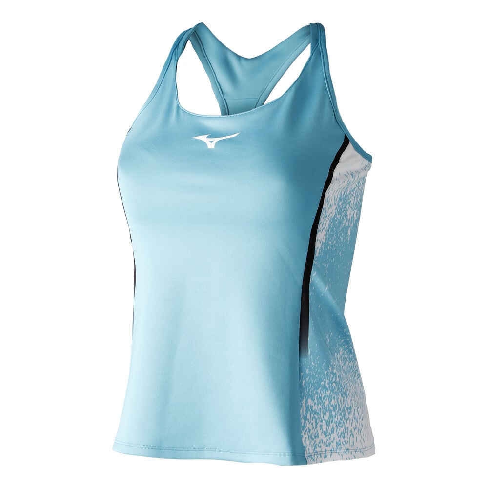 Mizuno Printed Débardeur Tank Top Femmes - Turquoise , Blanc