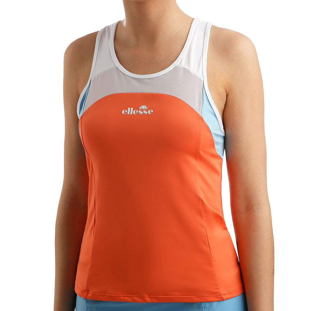 Ellesse Nova Débardeur Tank Top Femmes - Orange , Blanc