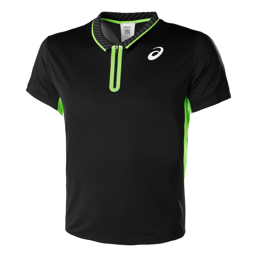 Asics Match Polo Hommes - Noir , Vert Clair