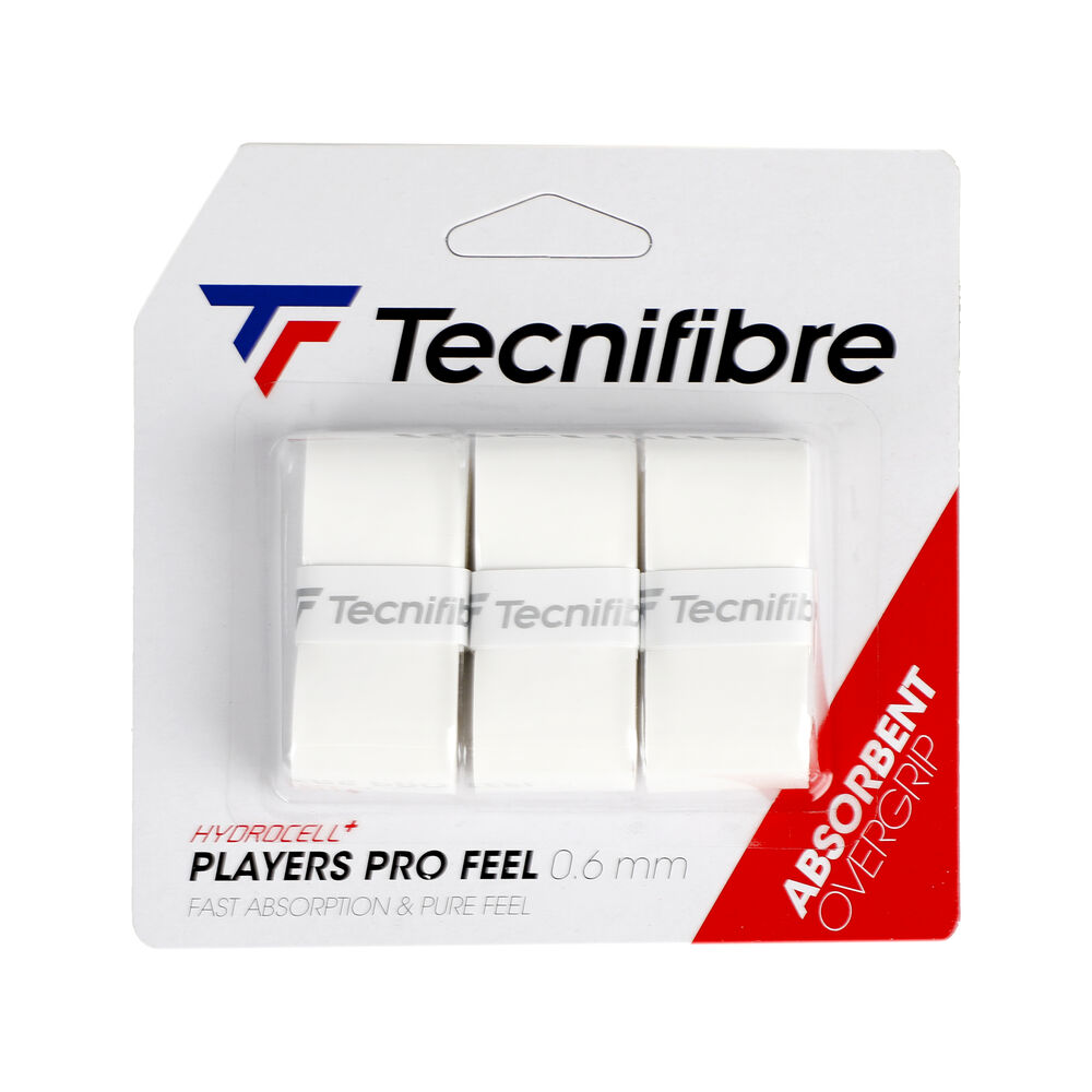 Tecnifibre Player Pro Feel Pack De 3 - Blanc