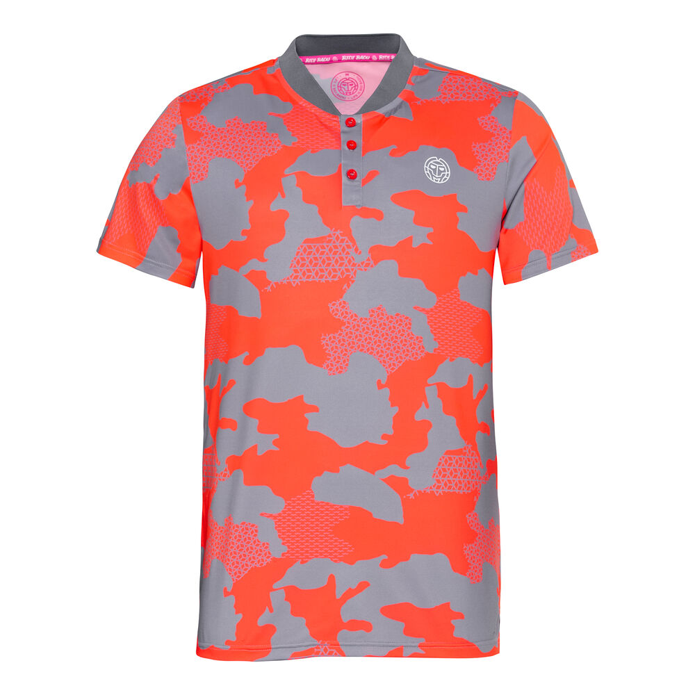 BIDI BADU Kofi Tech Polo Hommes - Gris , Rouge