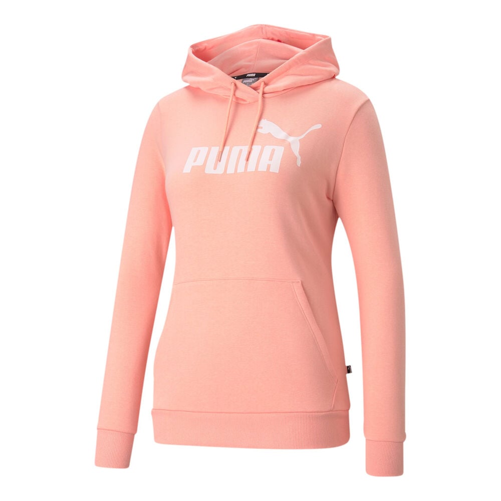 Puma Essential Logo Sweat à Capuche Femmes - Abricot, Blanc