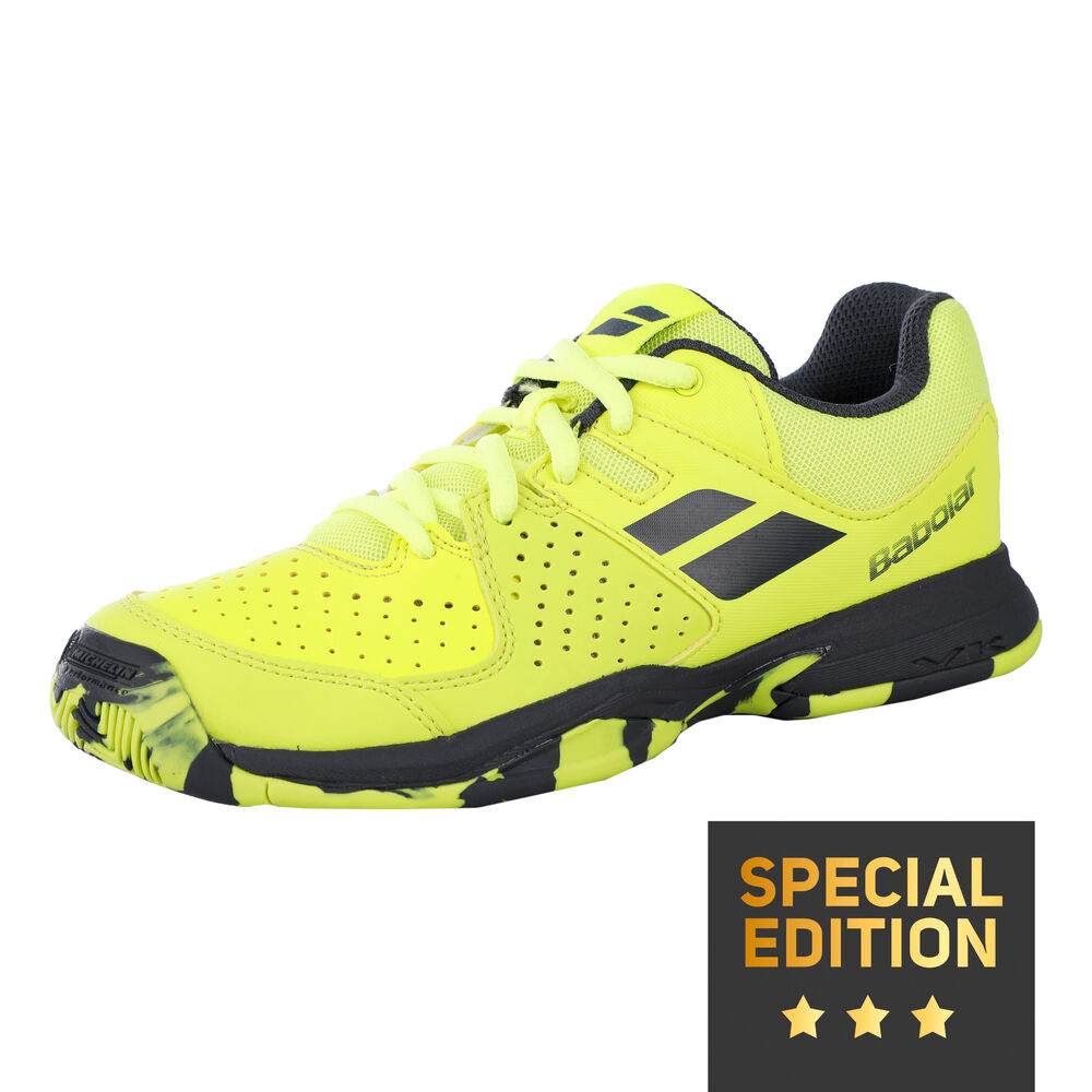 Babolat Pulsion Chaussures Toutes Surfaces Edition Spéciale Enfants - Jaunes Fluo , Noir