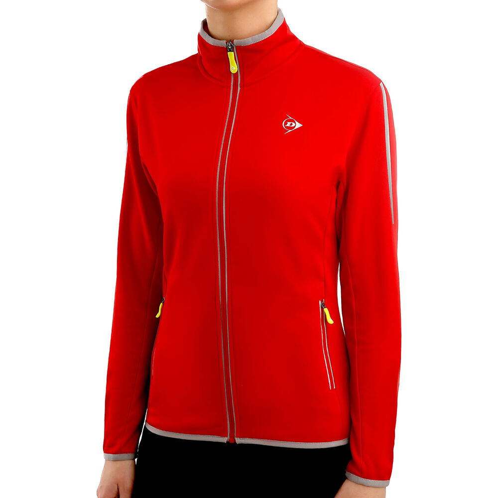 Dunlop Knitted Veste De Survêtement Femmes - Rouge , Gris Clair