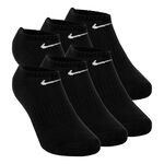 V&ecirc;tements Nike Nike Everyday No-Show Chaussettes De Tennis Pack De 6-Noir,Blanc