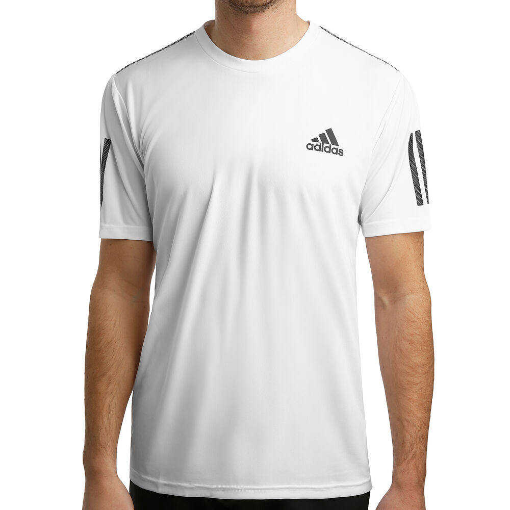adidas Club 3-Stripes T-shirt Hommes - Blanc , Noir