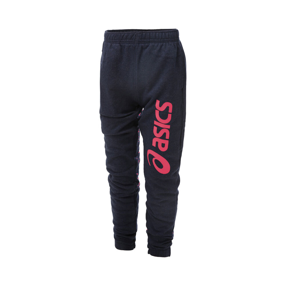 Asics Big Logo Pantalon Survêtement Enfants - Bleu Foncé , Pink