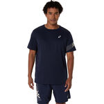 V&ecirc;tements ASICS ASICS Icon Maillot De Course Hommes-Bleu Fonc&eacute;