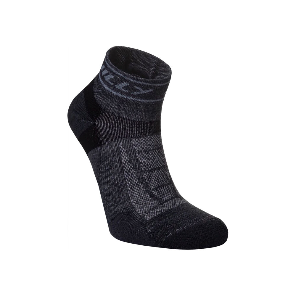Hilly Trail - Quarter - Medium Cushioning Chaussettes De Running - Gris , Noir