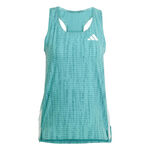 V&ecirc;tements adidas adidas Adizero Singlet Maillot De Course Femmes-Turquoise,Vert Fonc&eacute;