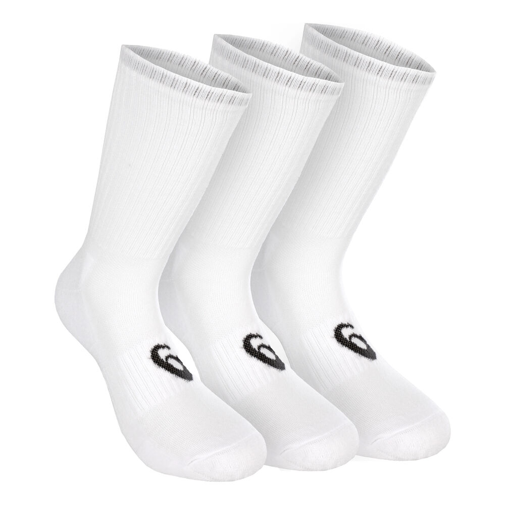 Asics Crew Chaussettes De Sport Pack De 3 - Blanc , Noir