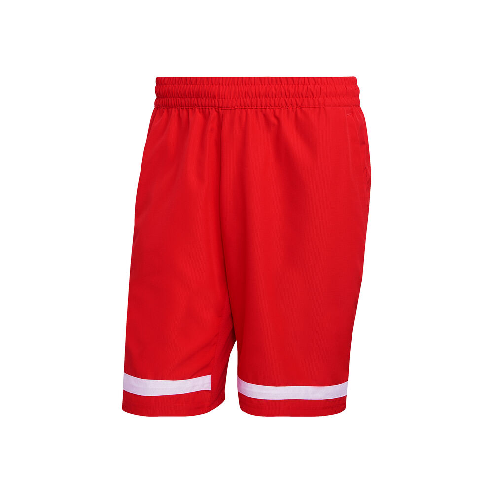 adidas Club Shorts Hommes - Rouge , Blanc