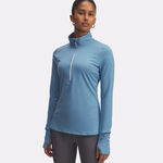 V&ecirc;tements Under Armour Under Armour Launch Pro Half-Zip Haut Manches Longues Femmes-Bleu