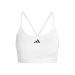 V&ecirc;tements adidas adidas Aeroreact Training 3 Stripes Soutien-gorge Sport Femmes-Blanc