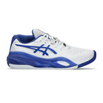 Chaussures de tennis ASICS ASICS Gel-Resolution X Chaussure Terre Battue Hommes-Blanc,Bleu Fonc&eacute;