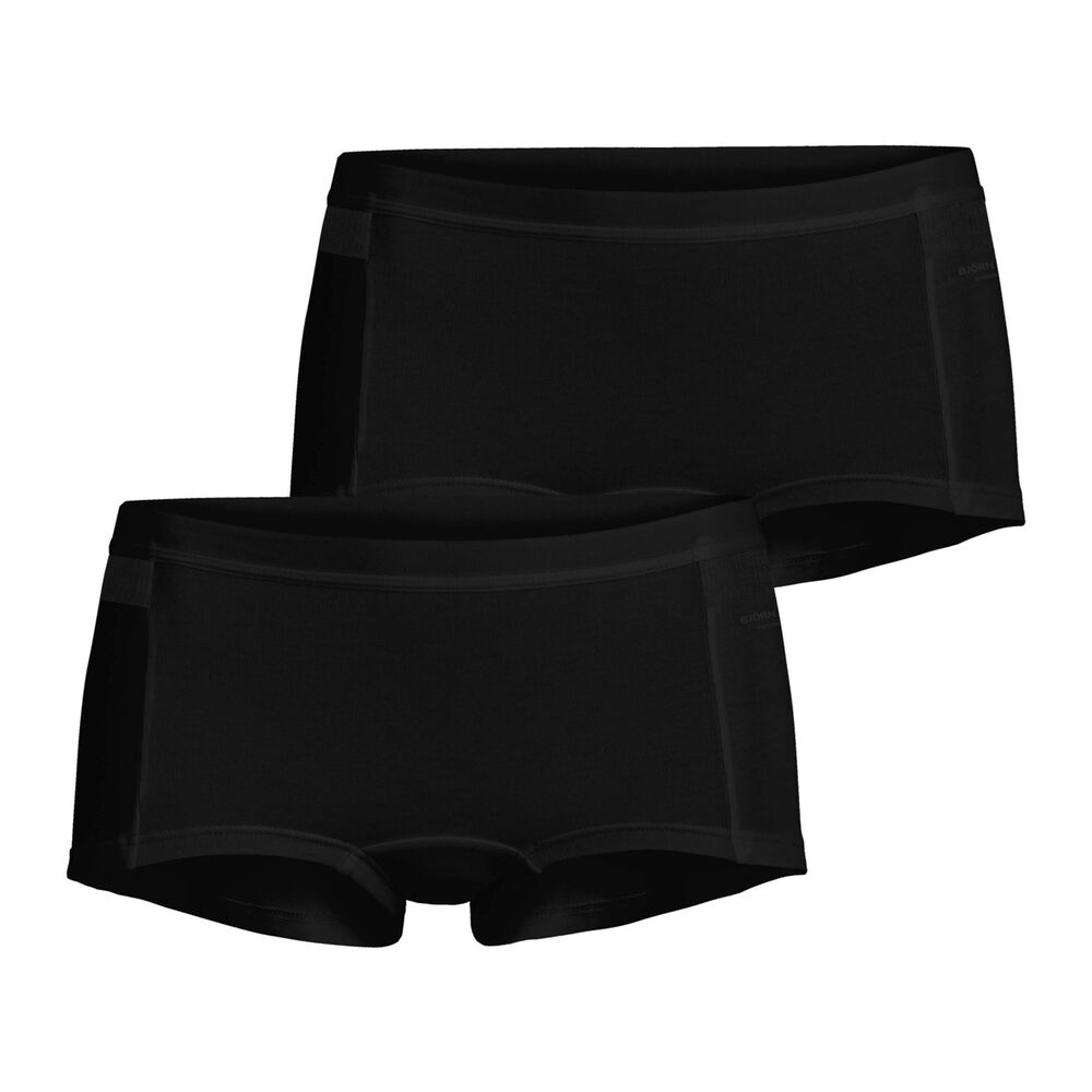 Björn Borg Solid Maia Shorts Panty Pack De 2 Unités Femmes - Noir