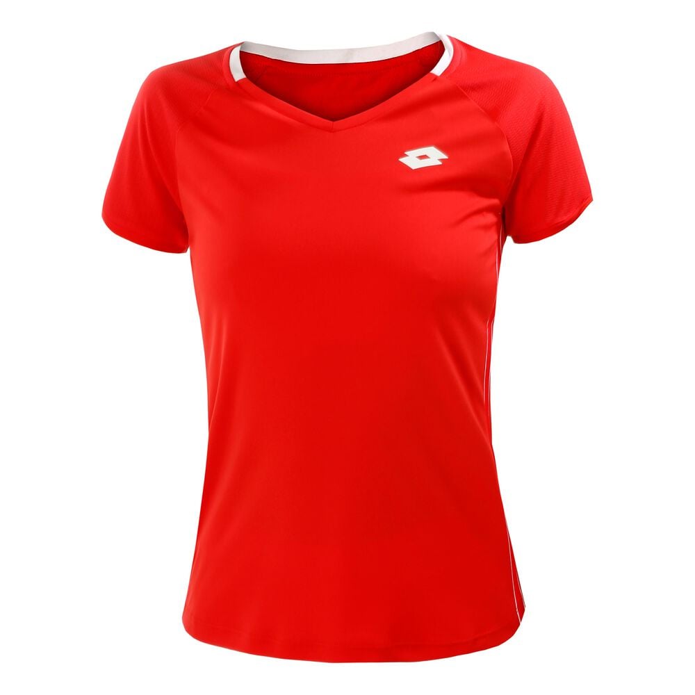 Lotto Squadra II PL T-shirt Femmes - Rouge , Blanc