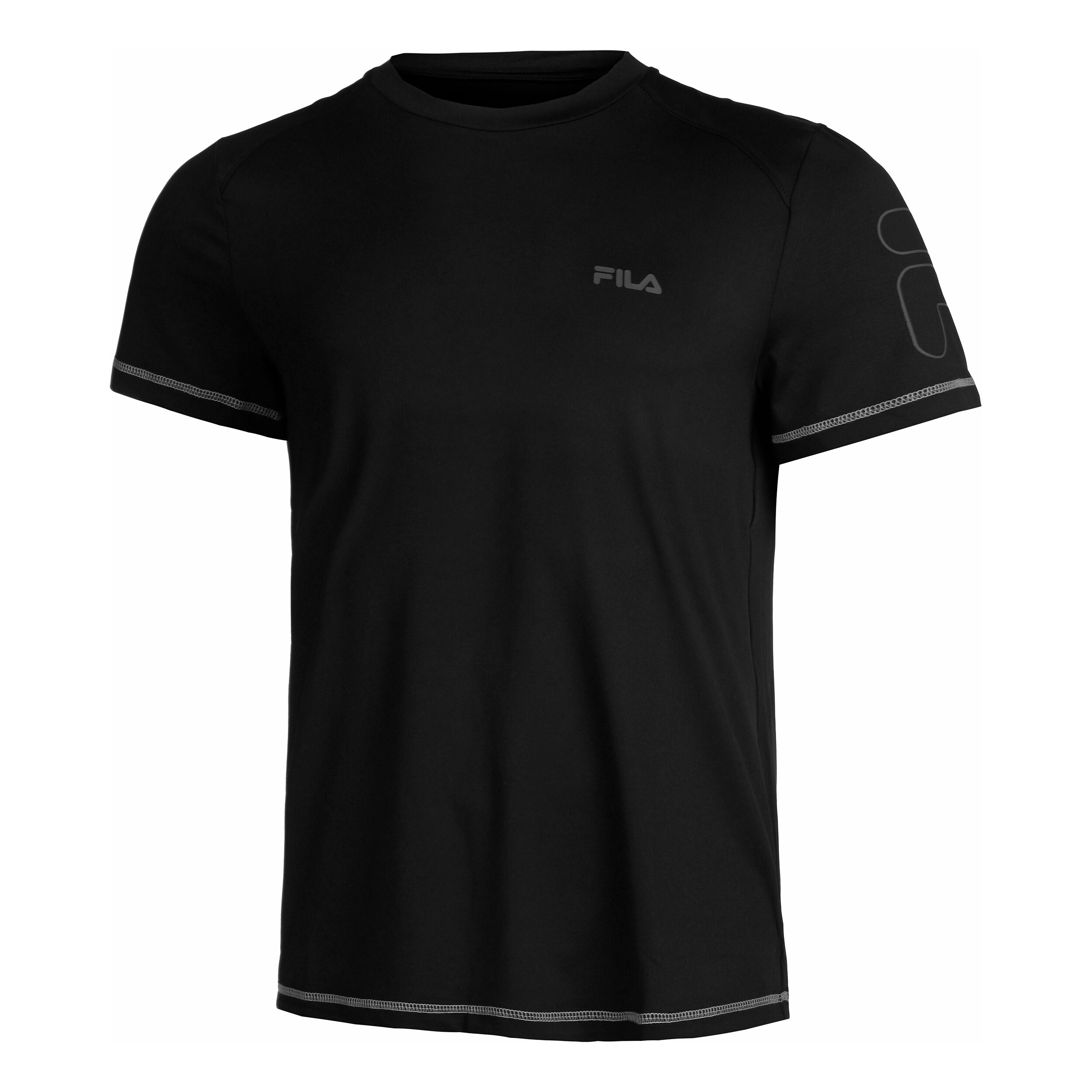 Mens black fila t shirt store