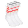 Everyday Essentials Crew Chaussettes De Tennis-Blanc,Corail