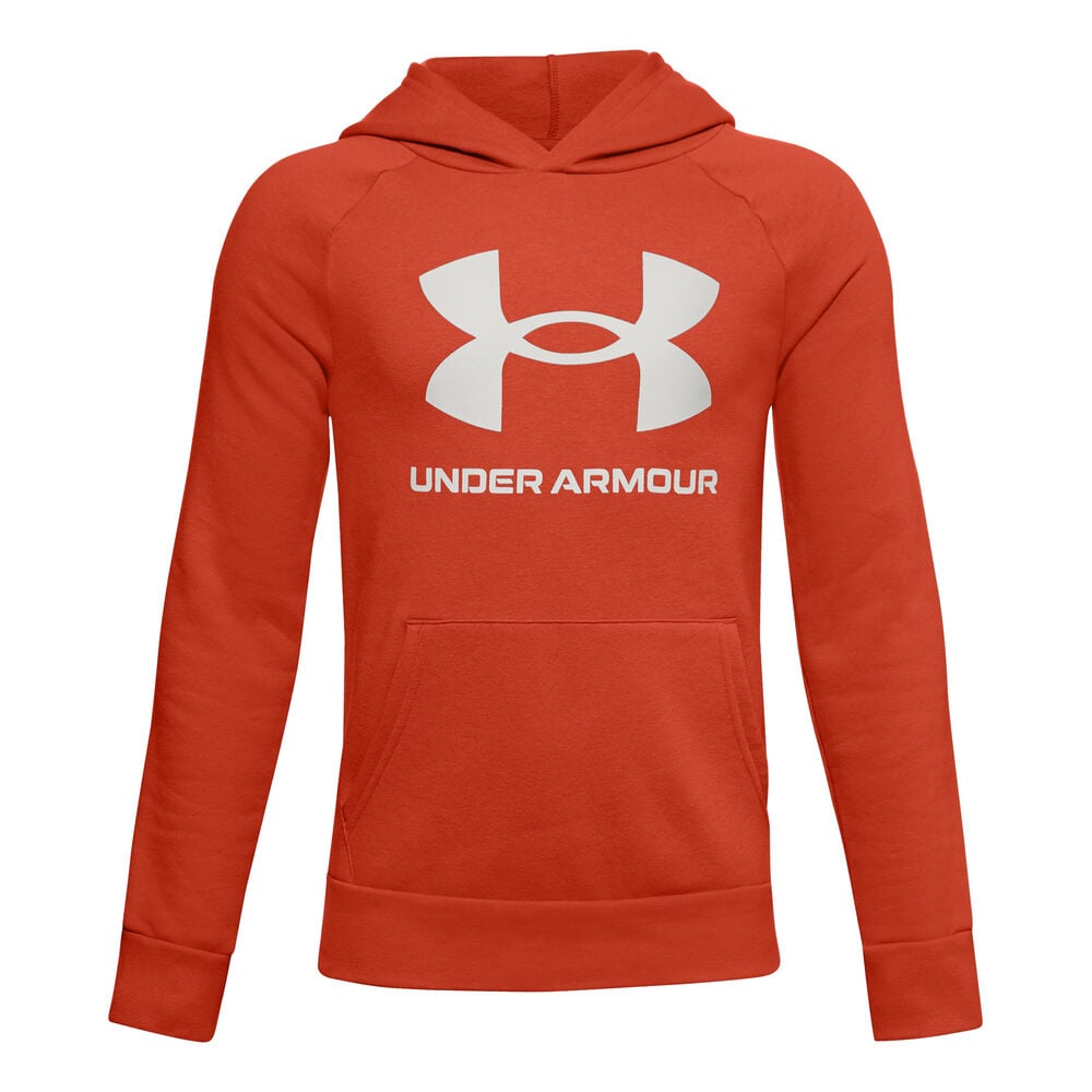 Under Armour Rival Sweat à Capuche Garçons - Orange , Blanc