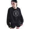 Court Phoenix Over-Oversized Crew Heritage Sweat-shirt Femmes-Noir
